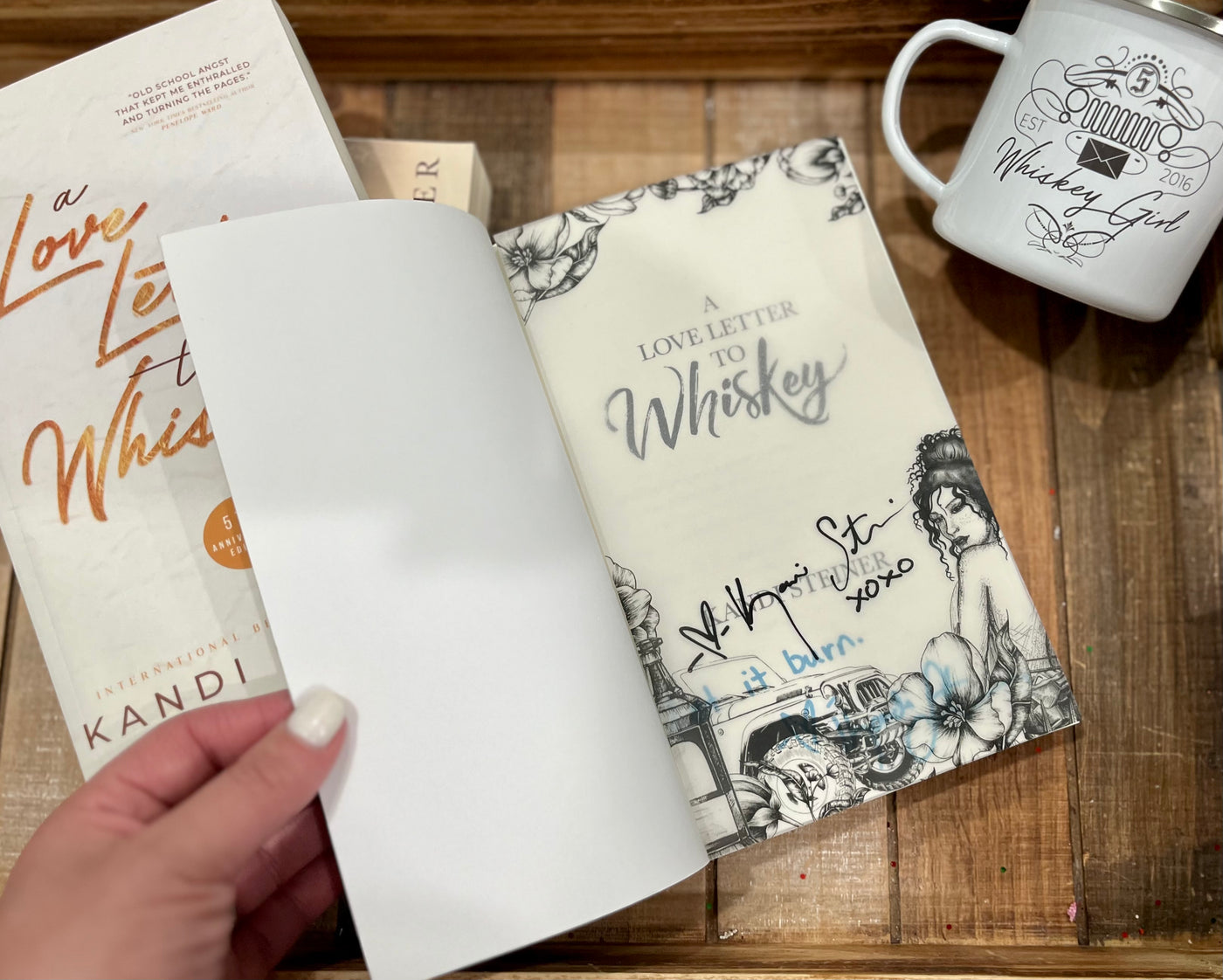 Kandi Steiner- Una carta de amor a la novela de whisky Nota-Impresión de superposición firmada digitalmente