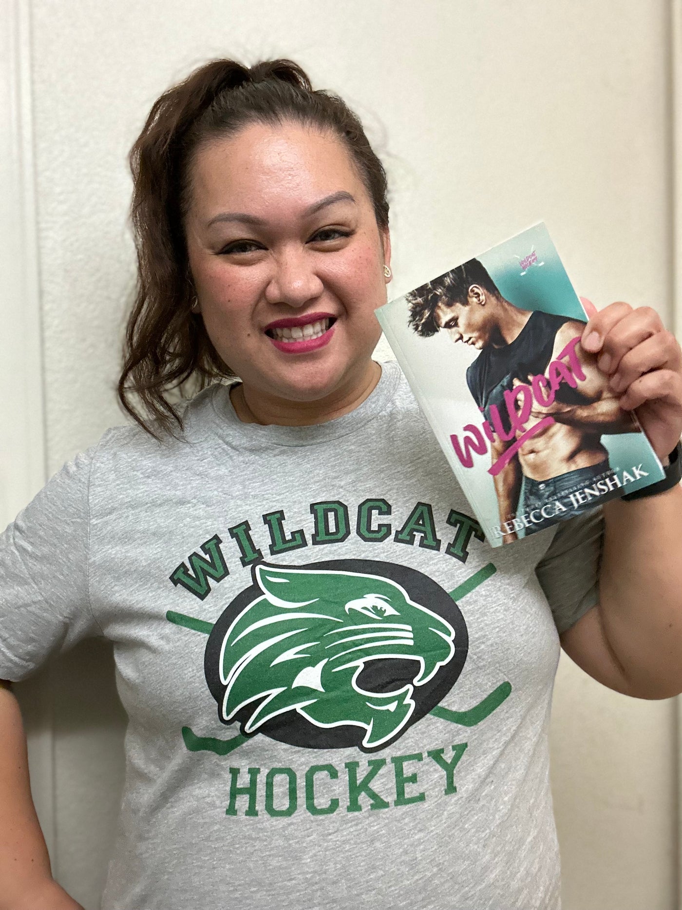 Rebecca Jenshack - Wildcat Hockey - Sleeve Unisex T-Shirt - Novel Grounds