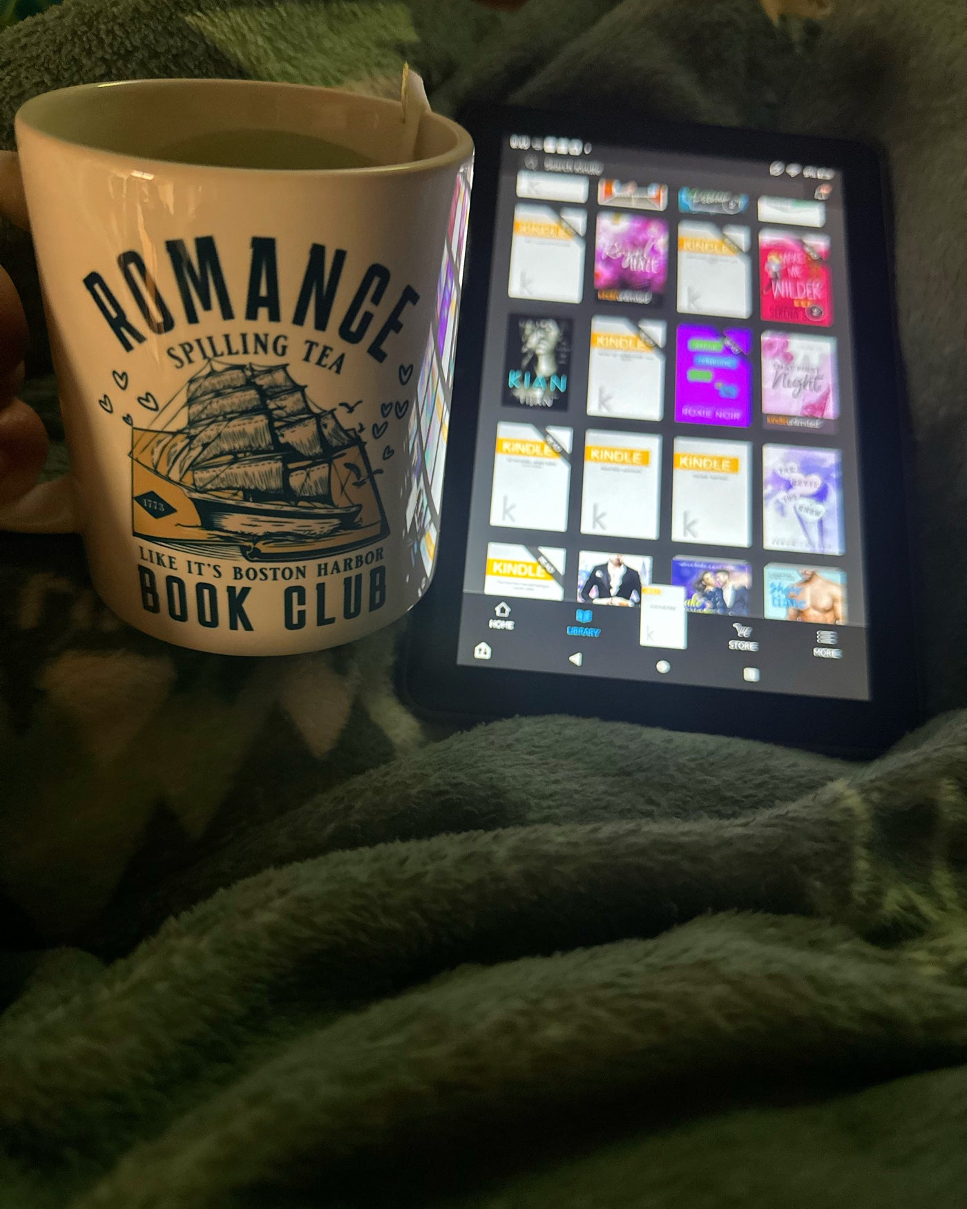 Romance Book Club White glossy mug - Novel Grounds