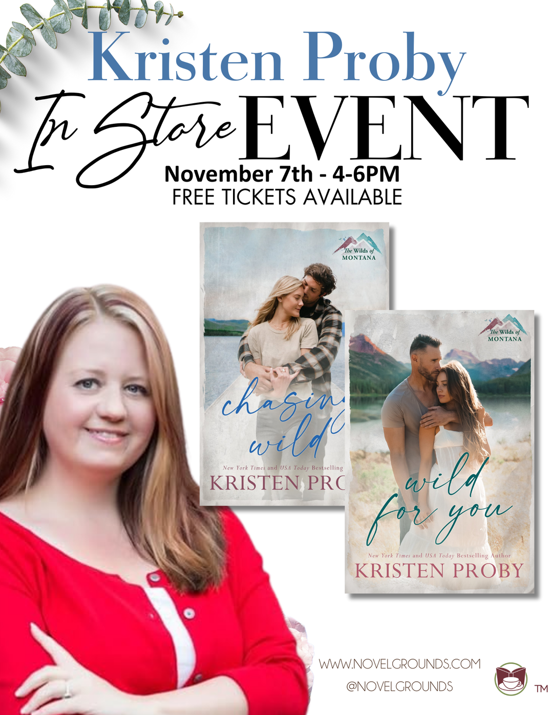 Kristen Proby Signing Event Ticket - November 7th -4-6 pm