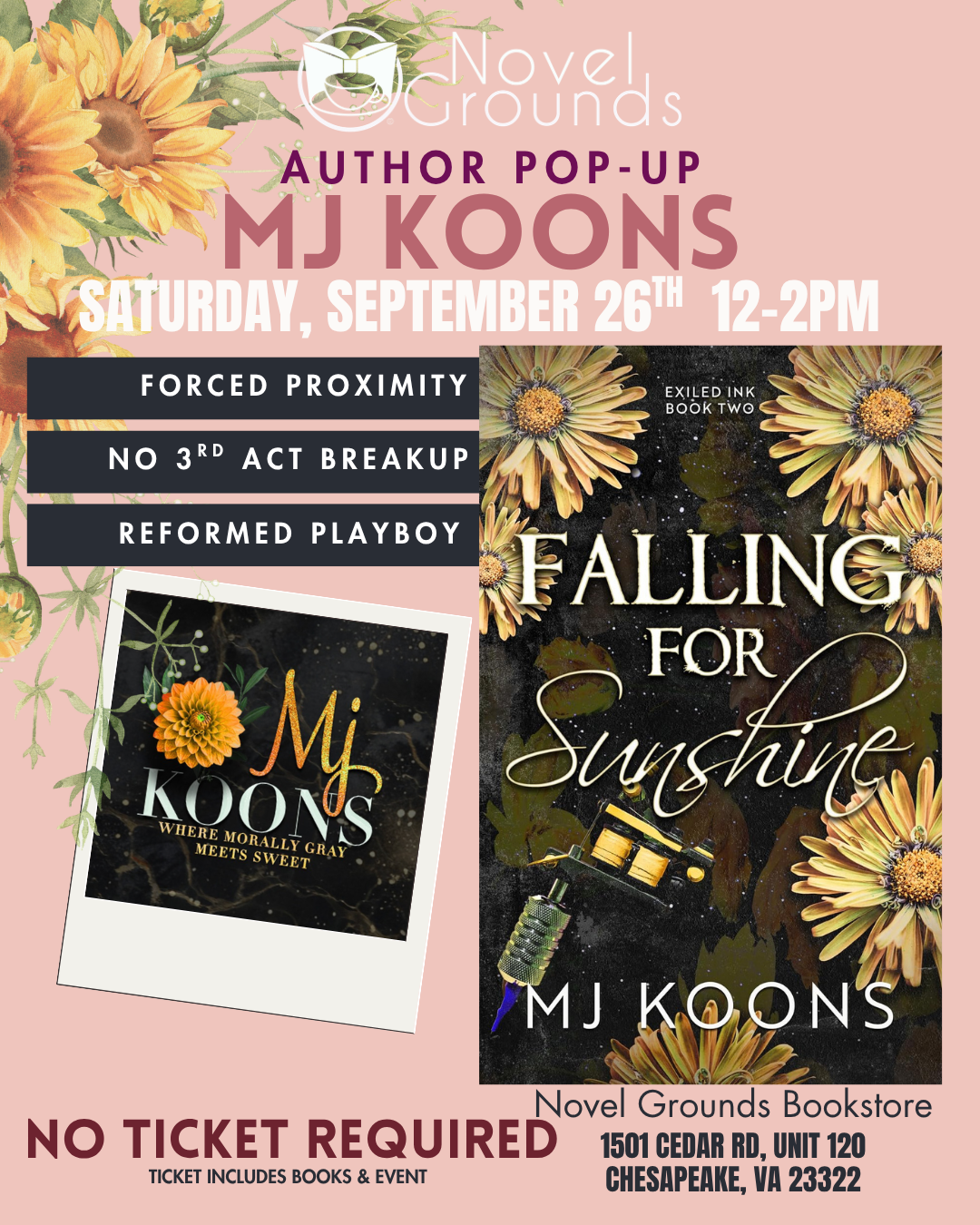 Author Pop Up: MJ Koons 9/26