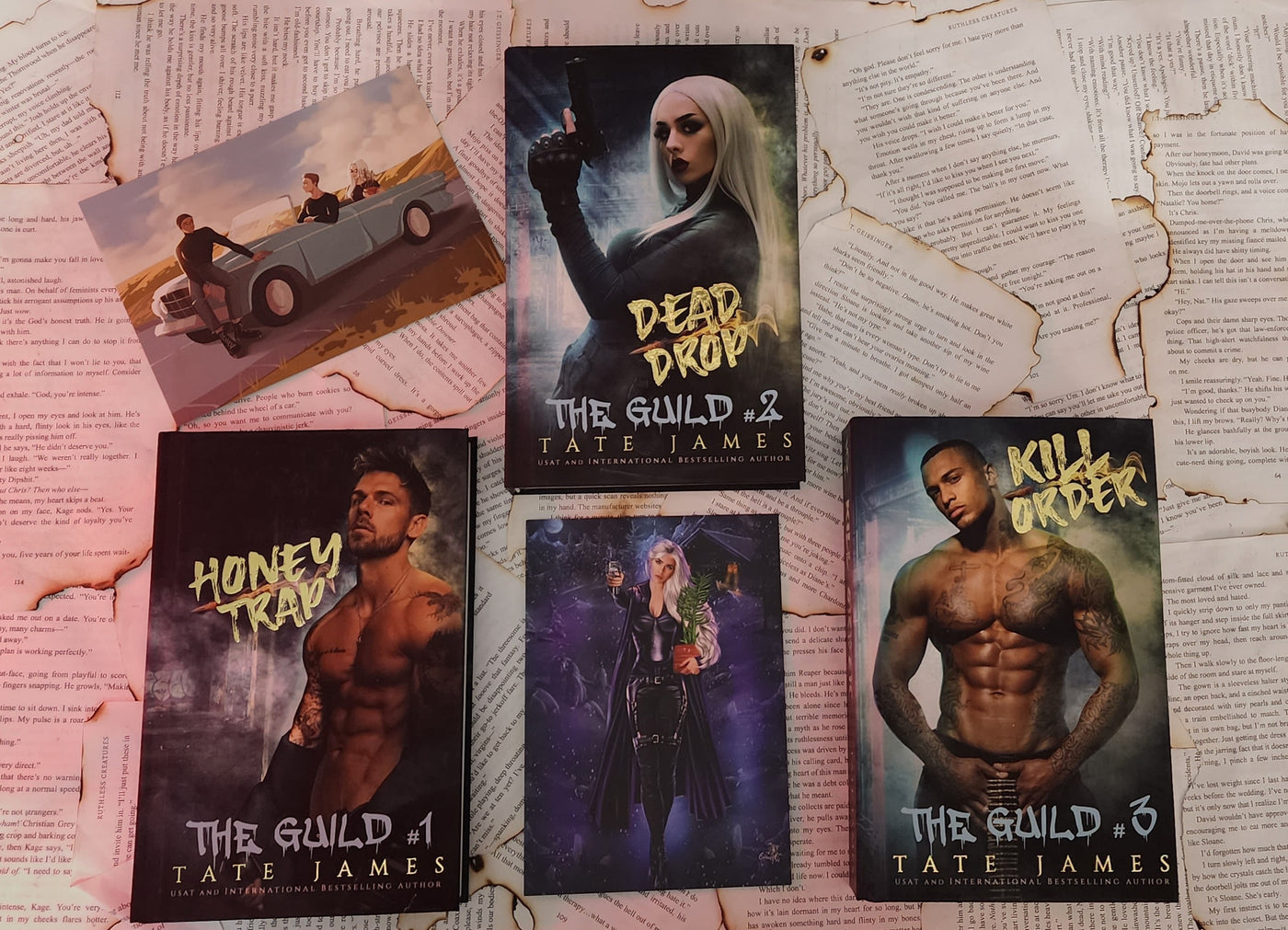 Tate James- Group Art Bundle- MK Fight, Guild Car Ride, Hades Dance