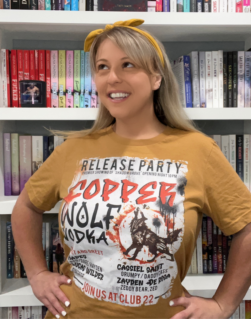 Tate James- Copper Wolf Vodka Unisex t-shirt