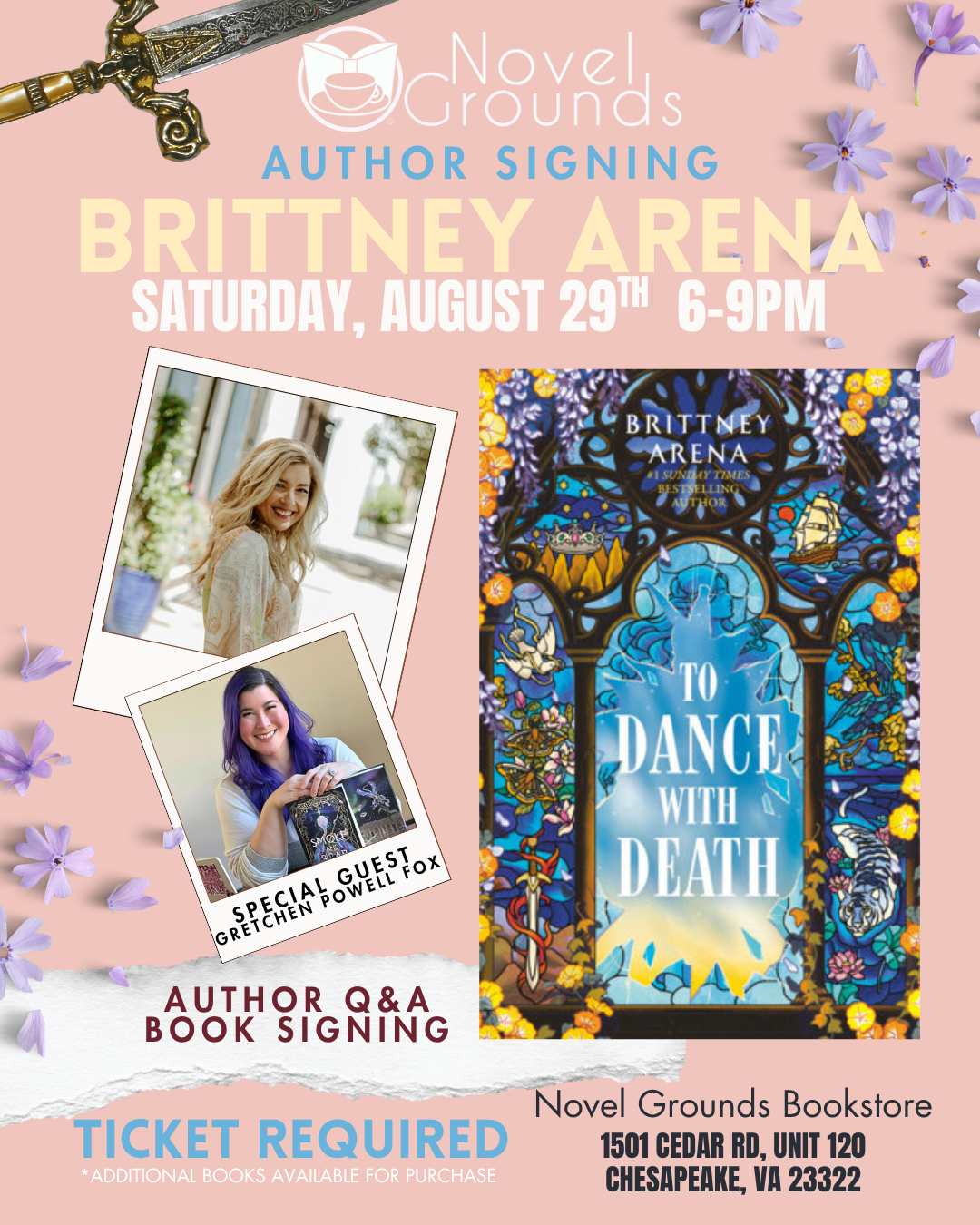 Author Signing: Brittany Arena 8/29