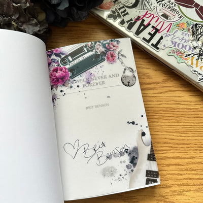 Brit Benson-Hometown Heartless  Novel Note-Digitally Signed Overlay Print