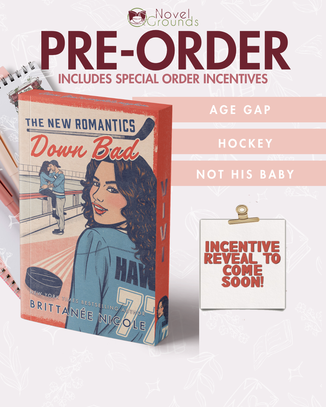 Pre-Order: Down Bad (The New Romantics 2) Indie Bookstore Exclusive