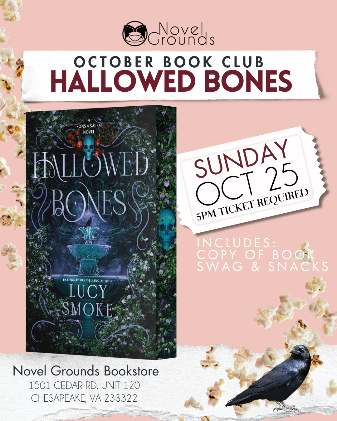 Book Club: Hallowed Bones 10/25