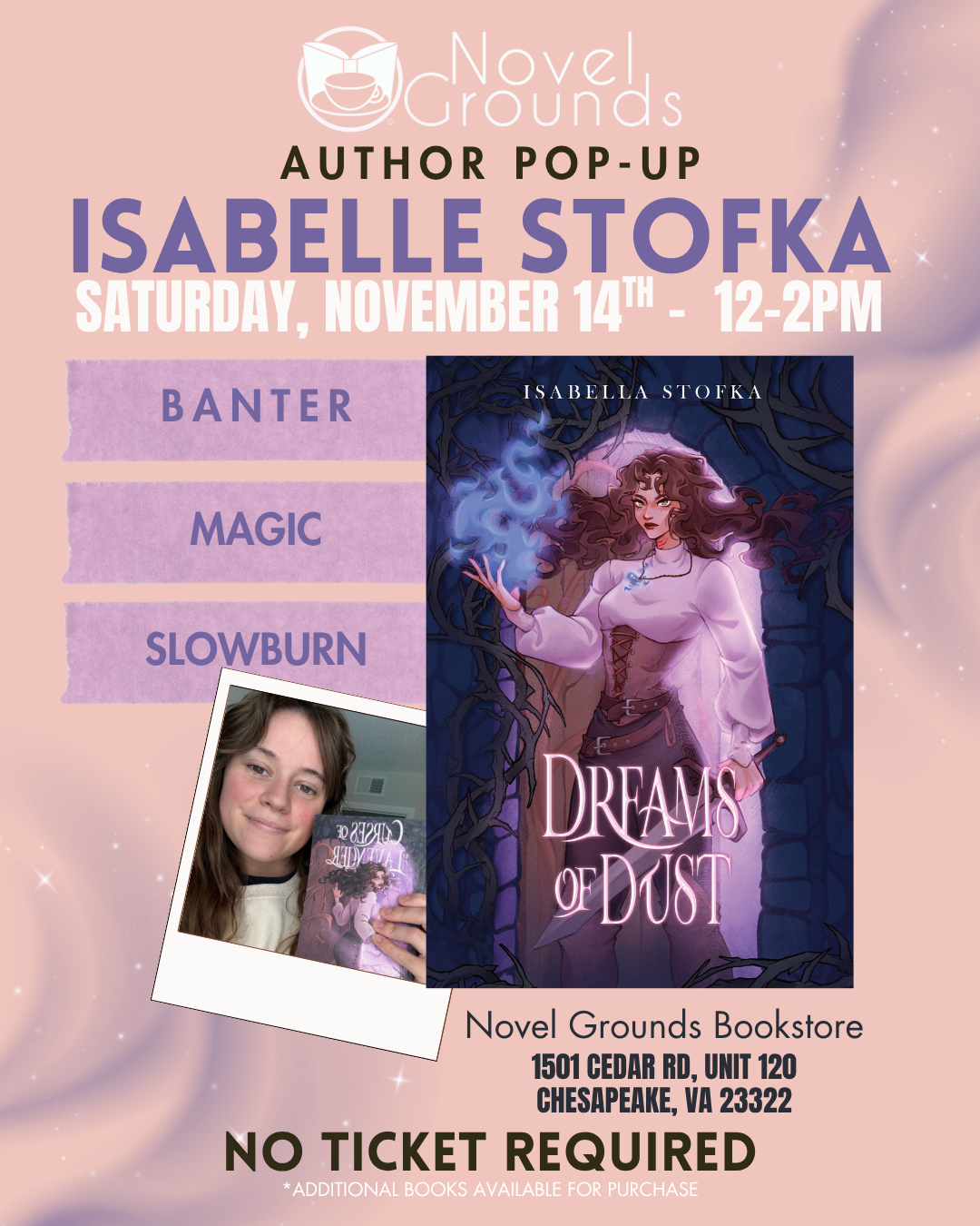 Author Pop Up: Isabelle Stofka 11-14-26