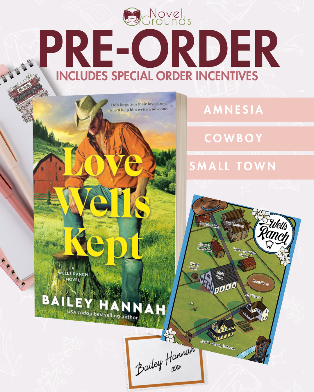 Pre-Order: Love Wells Kept: A Wells Ranch Novel