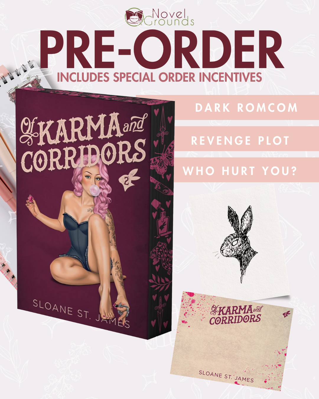 Pre-Order: Of Karma and Corridors: A Dark Romance (Deluxe Limited Edition) (The Black Rabbit, 2)