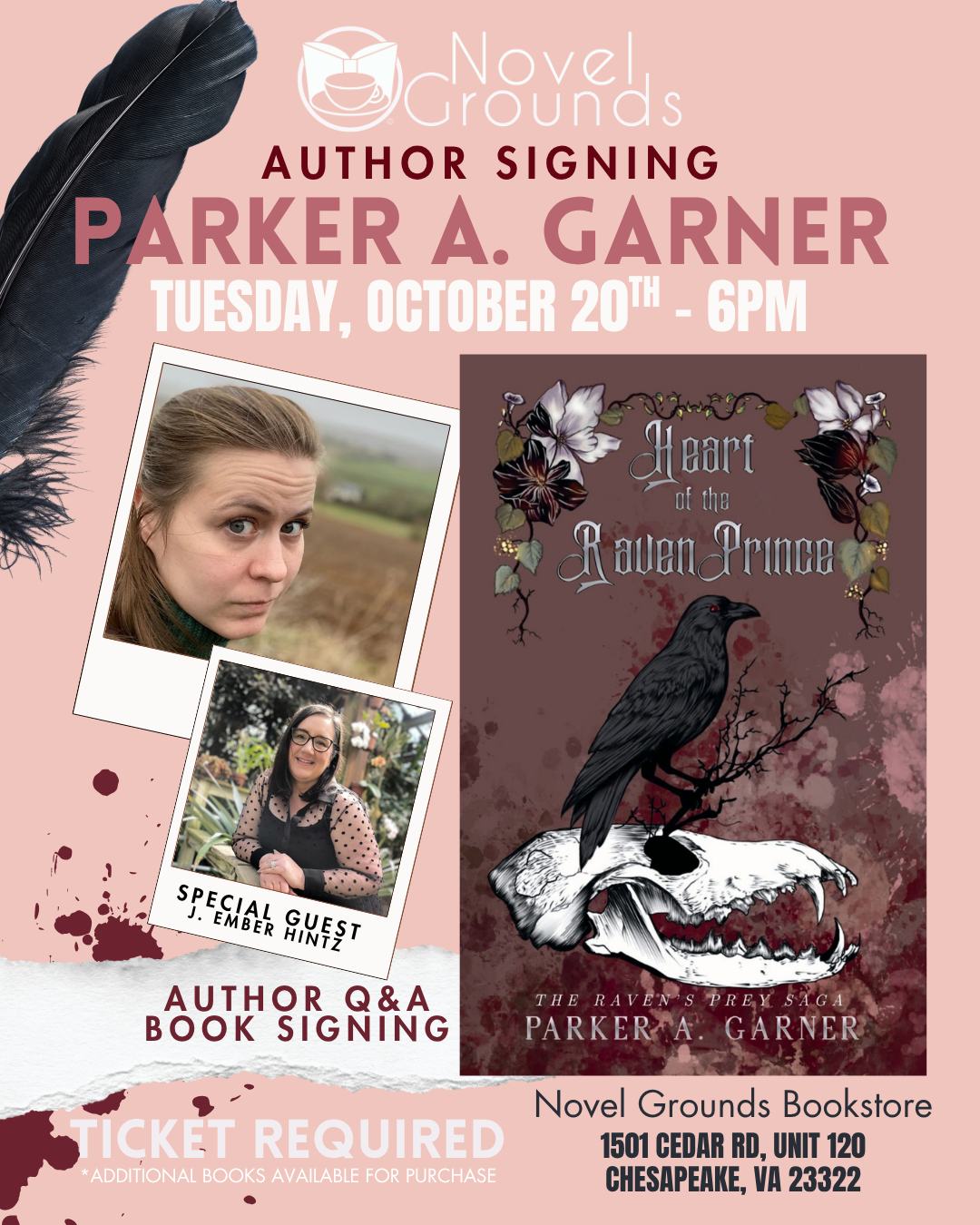 Author Signing: Parker A. Garner 10/20
