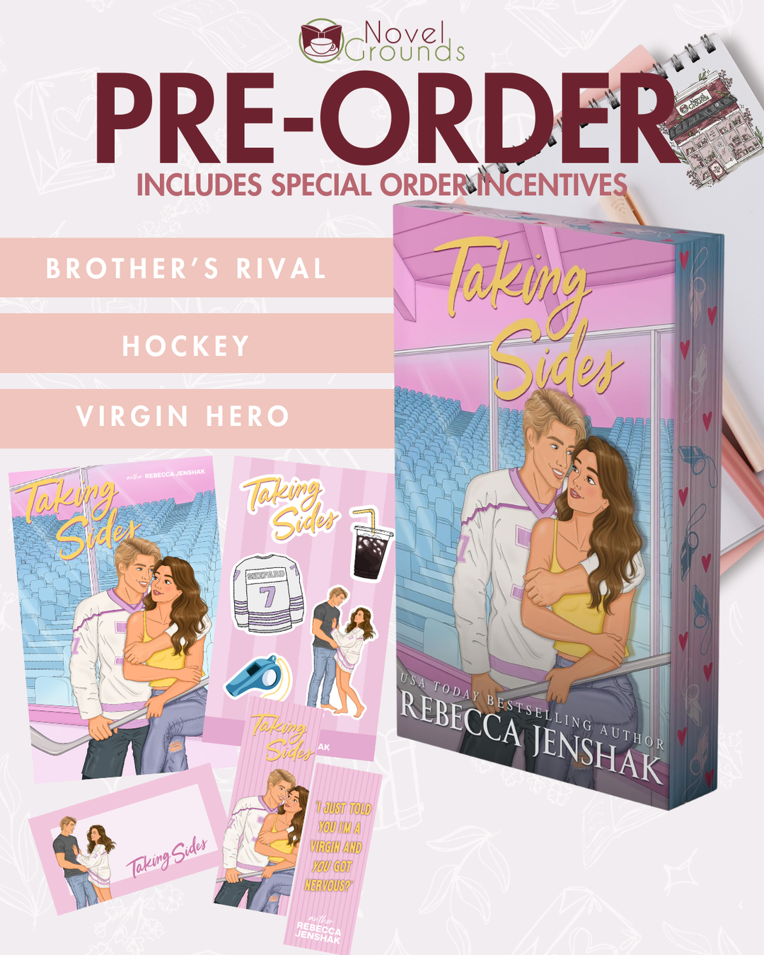 Pre-Order: Taking Sides: A Hockey Romance (Deluxe Limited Edition) (Moonshot Hockey, 3)