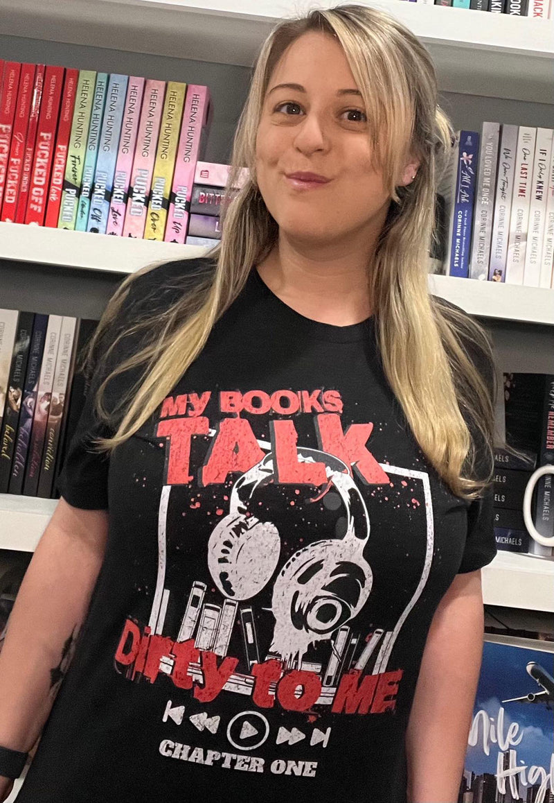 My Books Talk Dirty To Me: Splatter Unisex t-shirt - Novel Grounds