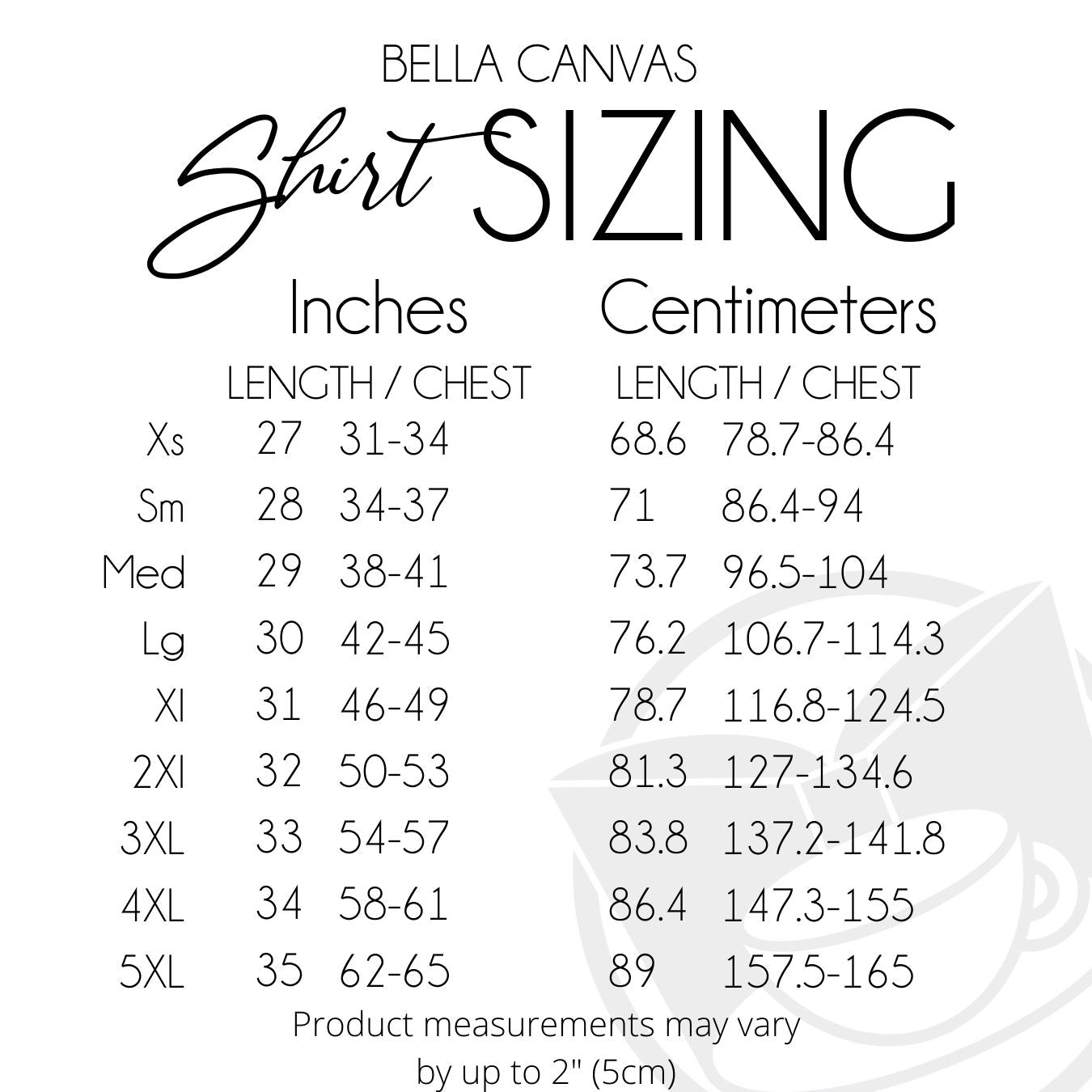 Bella and discount canvas sweatshirt sizing