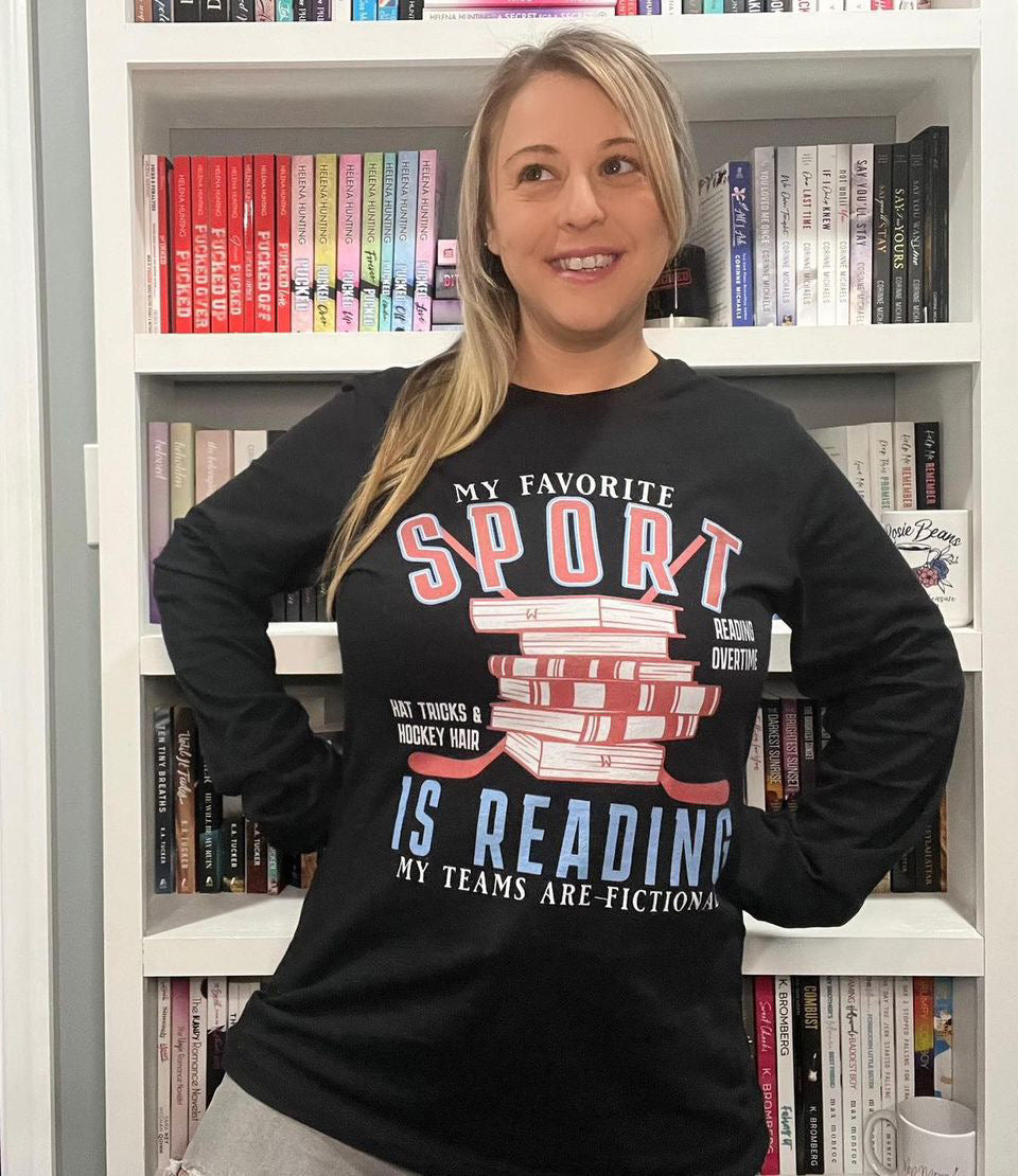 My Favorite Sport is Reading Unisex Long Sleeve Tee - Novel Grounds