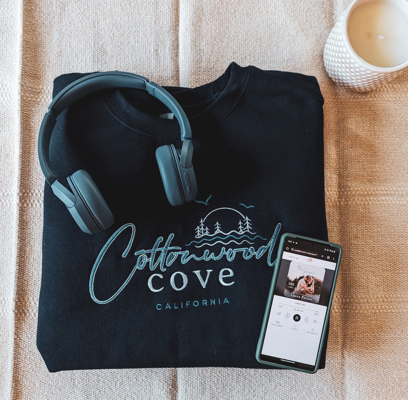 Laura Pavlov- Cottonwood Cove Embroidered Unisex Sweatshirt