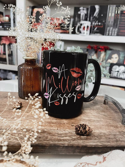 Monica Murphy - A Million Kisses Black Glossy Mug - Novel Grounds