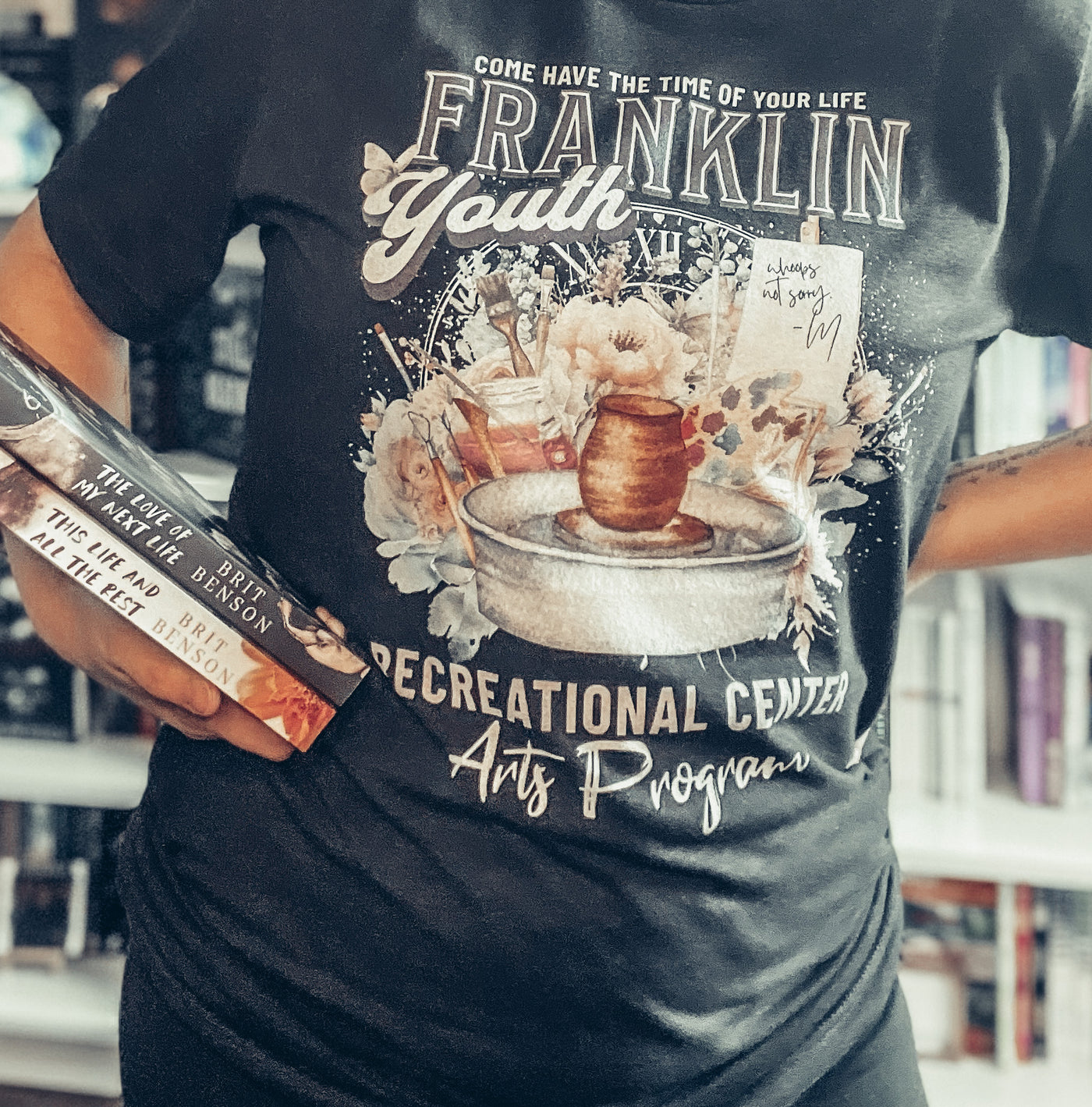 Brit Benson: Franklin Youth Center Unisex t-shirt - Novel Grounds