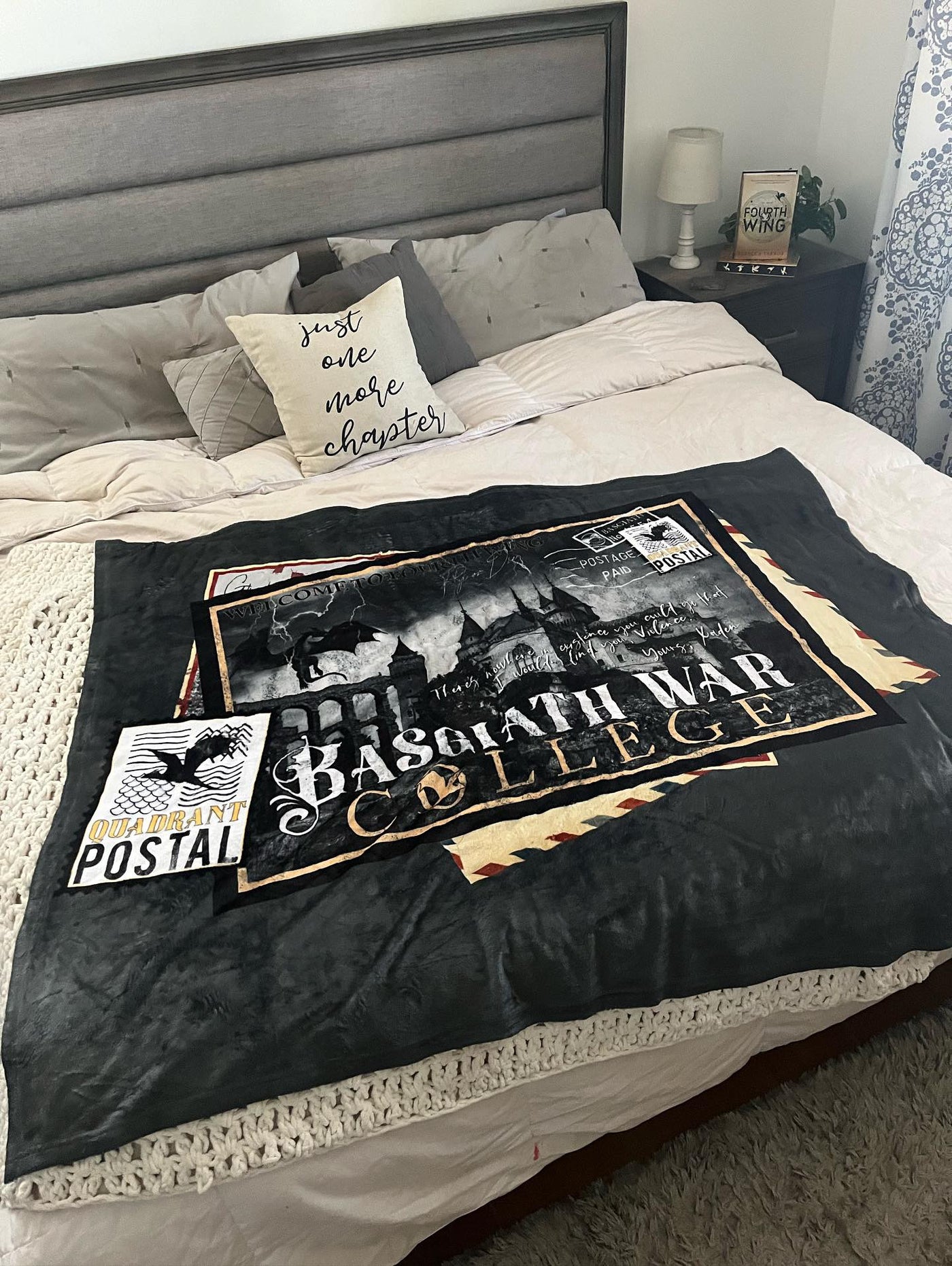 Rebecca Yarros: Limited Edition Basgiath Postcard Throw Blanket