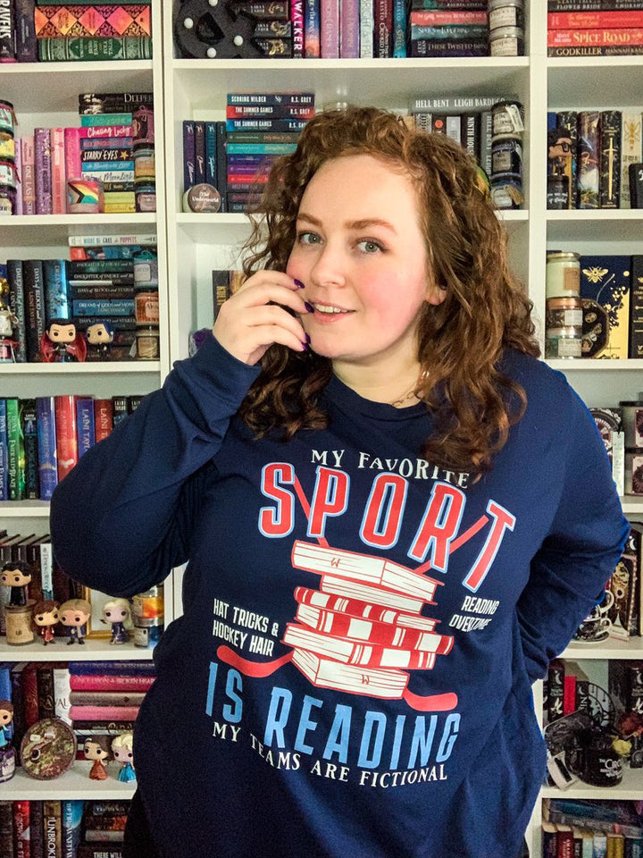 My Favorite Sport is Reading Unisex Long Sleeve Tee - Novel Grounds