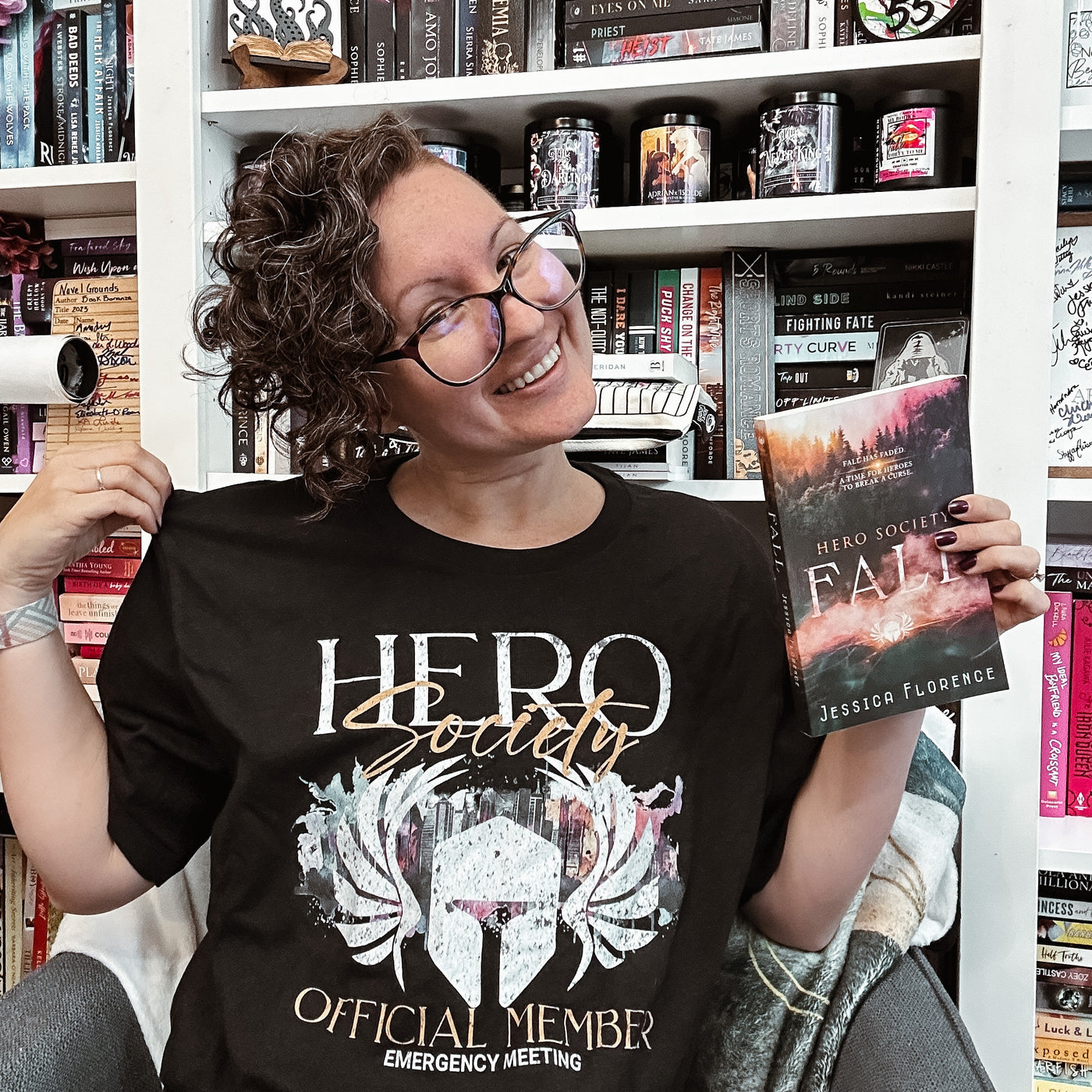 Jessica Florence: The Hero Society Unisex t-shirt