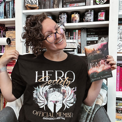 Jessica Florence: The Hero Society Unisex t-shirt