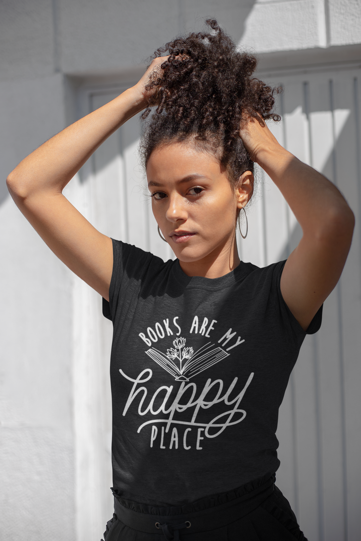 Books Are My Happy Place Unisex t-shirt - Novel Grounds