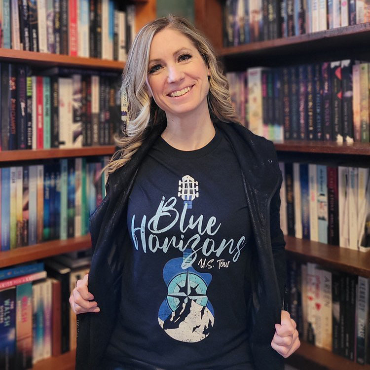 Kathryn Andrews: Blue Horizons TourShort-sleeve unisex t-shirt - Novel Grounds