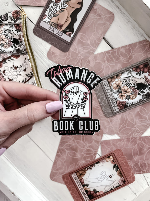 Club de lectura tabú romántico Pegatina