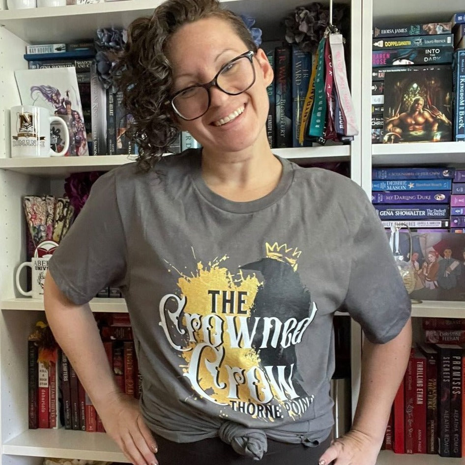 Veronica Eden: The Crowned Crow Unisex t-shirt - Novel Grounds