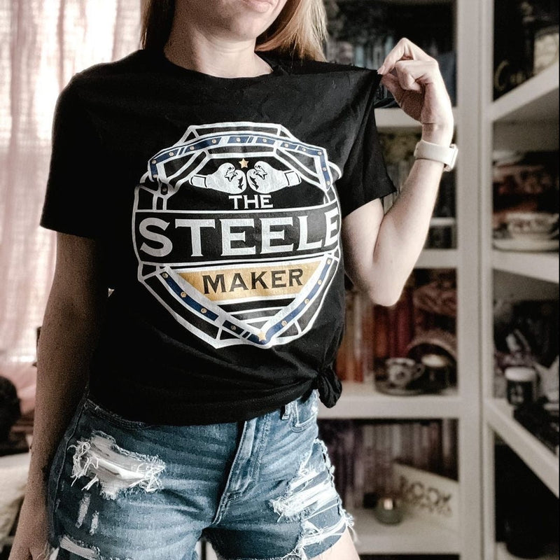 Alley Ciz: Steele Maker Gym Unisex T-Shirt - Novel Grounds