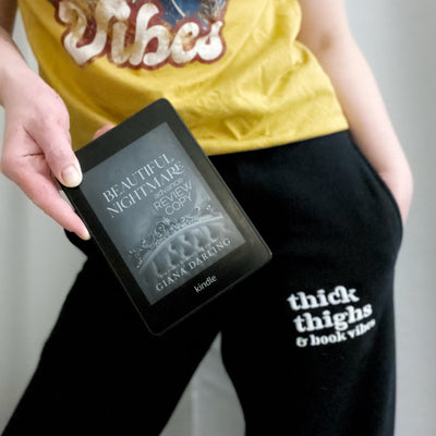 Thick Thighs and Book Vibes Unisex Joggers - Novel Grounds