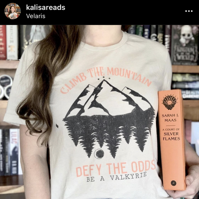 Sarah J Maas- Climb The Mountain T-Shirt - Novel Grounds