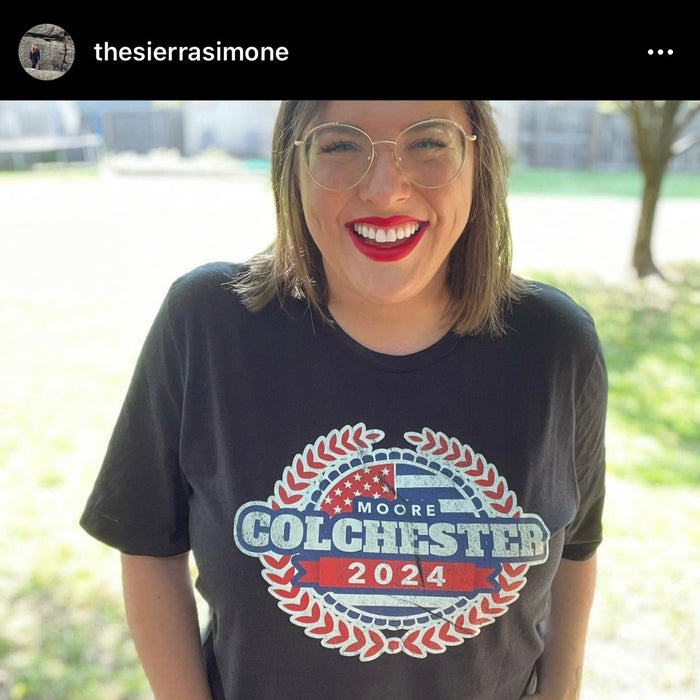 Sierra Simone - Colchester/Moore Election Unisex T-Shirt - Novel Grounds