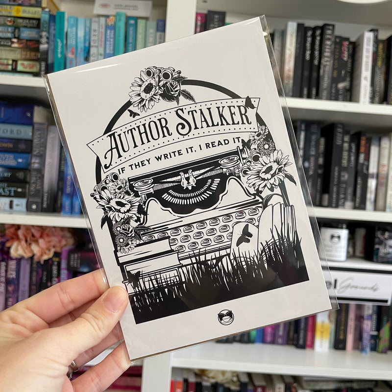 Author Stalker Postcard - Novel Grounds