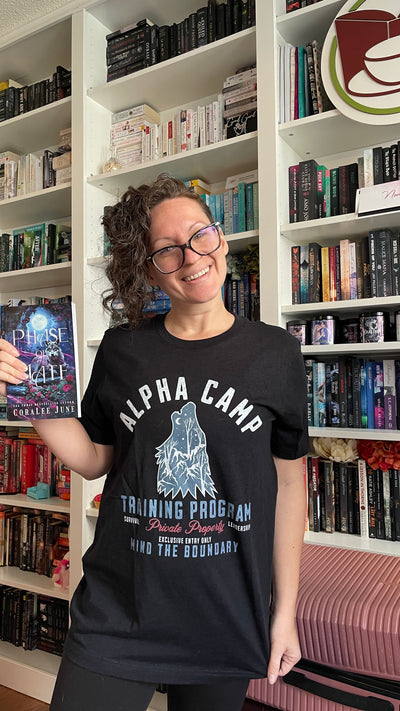 Cora Lee June- Alpha Camp Unisex t-shirt - Novel Grounds