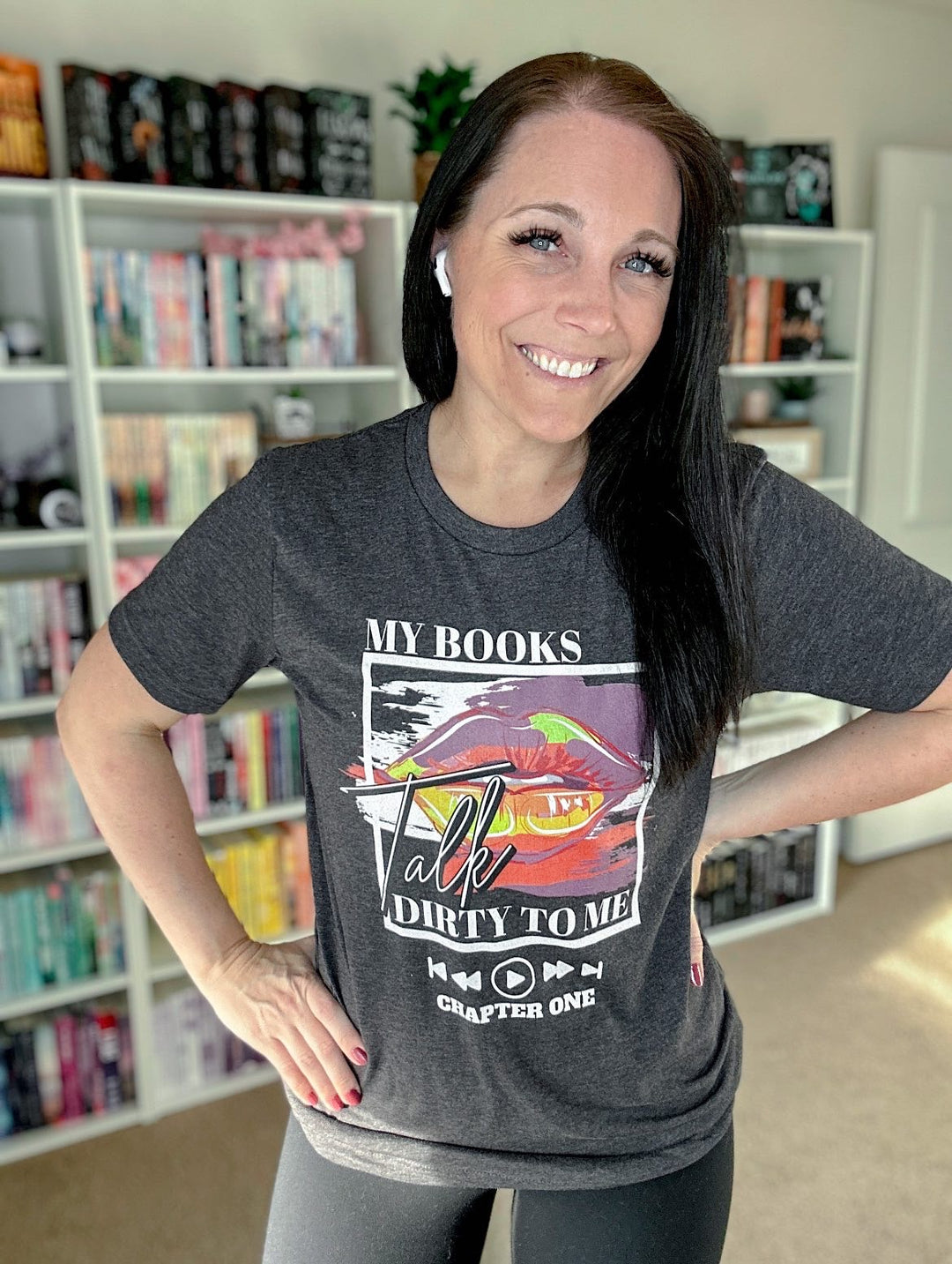My Books Talk Dirty To Me: Lips Unisex t-shirt - Novel Grounds