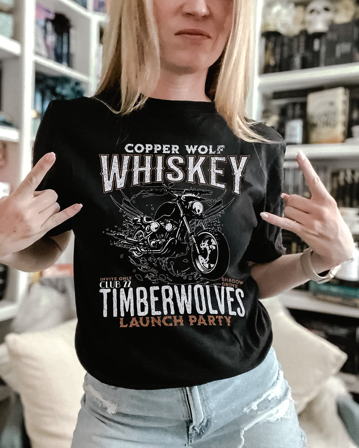 Tate James- Camiseta unisex con diseño de lanzamiento de whisky