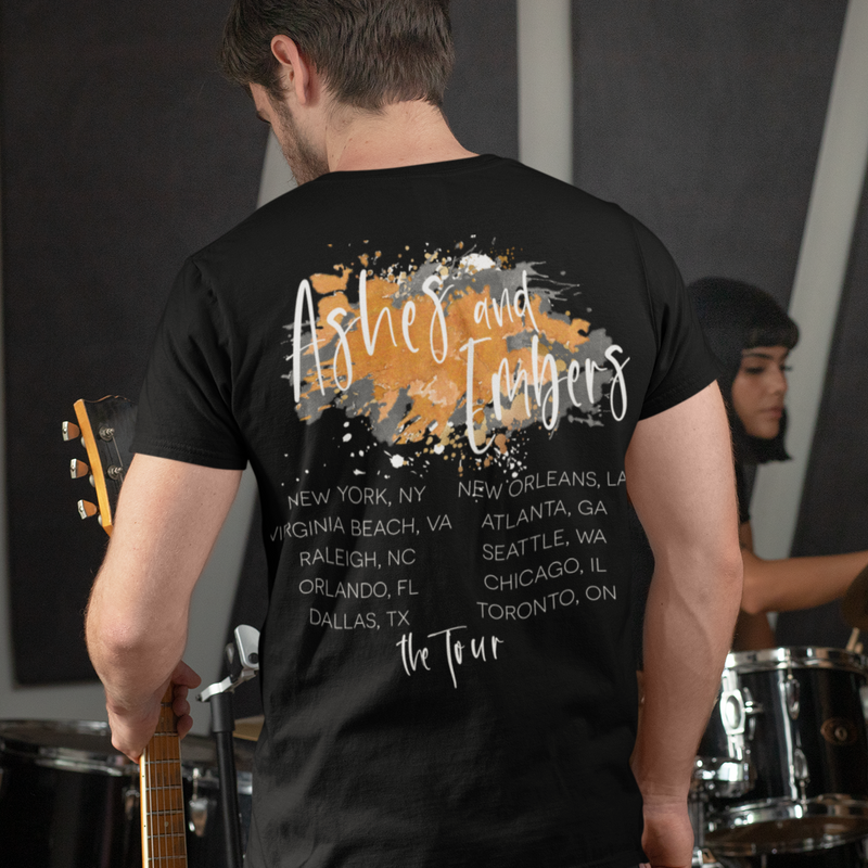 Carian Cole - Ashes and Ember Tour Short sleeve unisex t-shirt - Novel Grounds