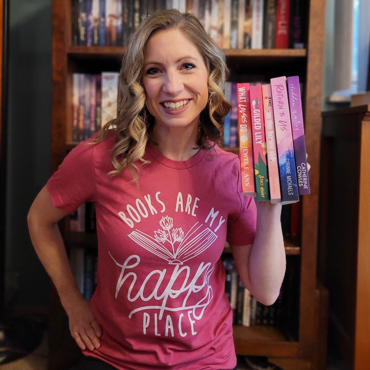 Books Are My Happy Place Unisex t-shirt - Novel Grounds
