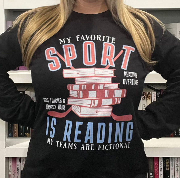 My Favorite Sport is Reading Unisex Long Sleeve Tee - Novel Grounds