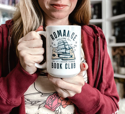 Romance Book Club White glossy mug - Novel Grounds