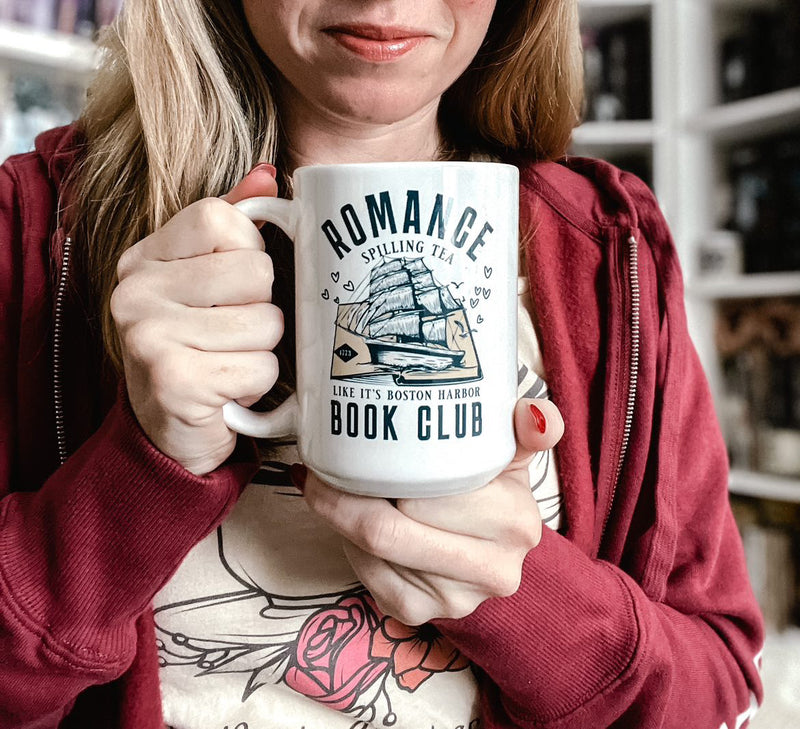 Romance Book Club White glossy mug - Novel Grounds