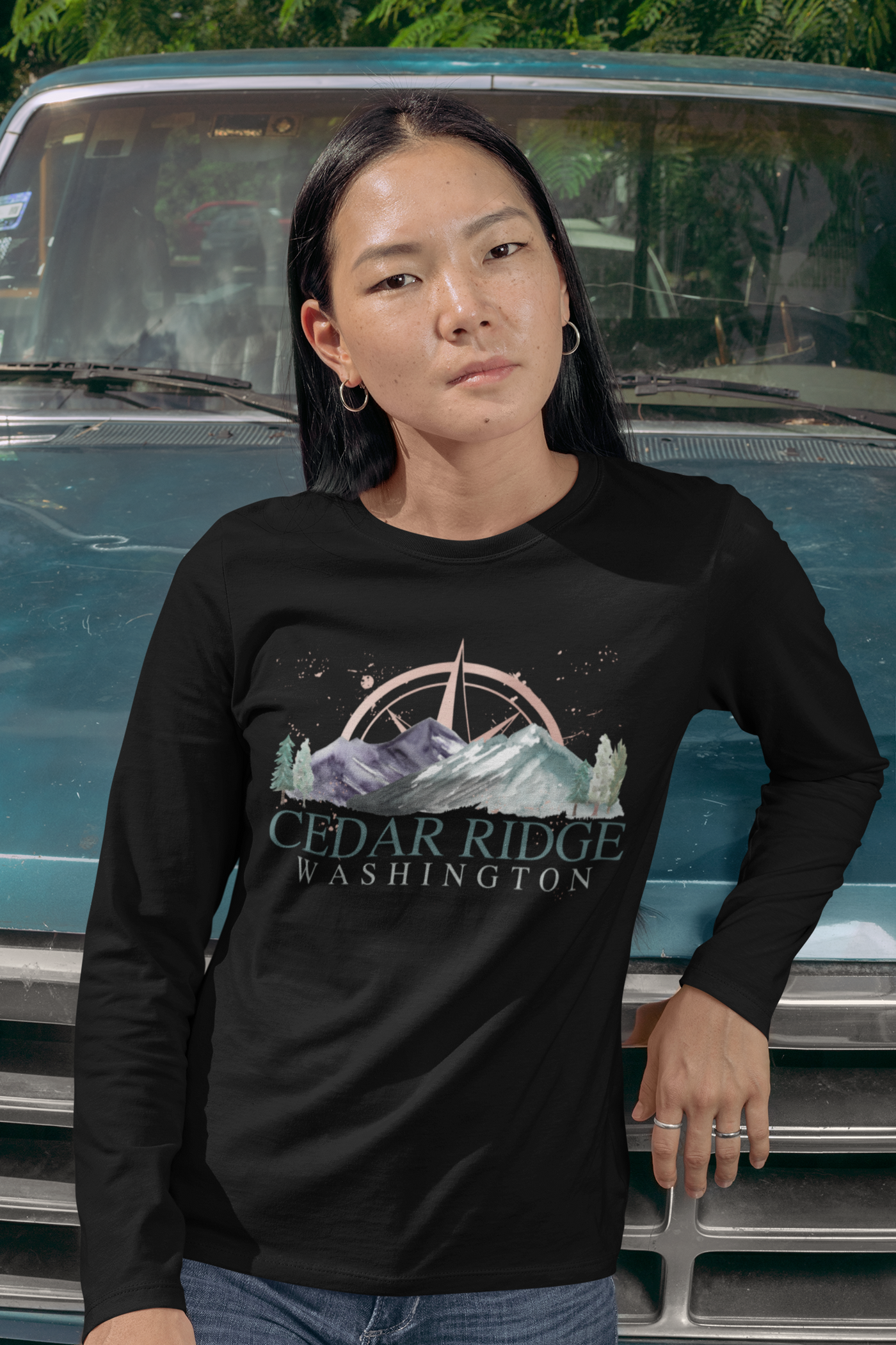 Catherine Cowles- Cedar Ridge Unisex Long Sleeve Tee - Novel Grounds