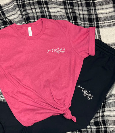 Good Girl Embroidered Unisex t-shirt - Novel Grounds