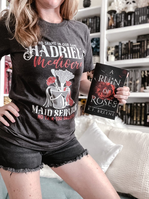 KF Breene: Hadriel's Mediocre Maid Service Unisex t-shirt - Novel Grounds