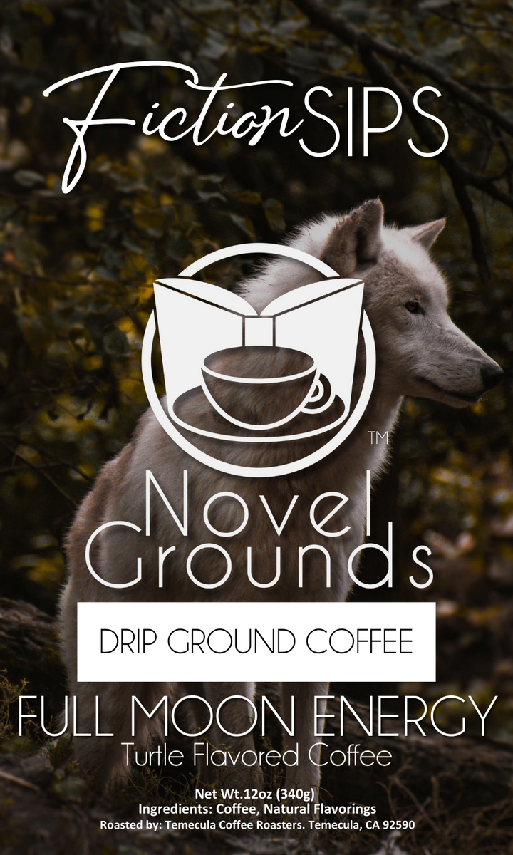 a flyer for a coffee shop featuring a wolf