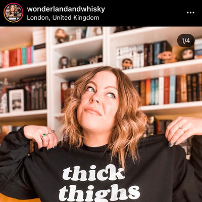 Thick Thighs and Book Vibes Unisex Sweatshirt - Novel Grounds
