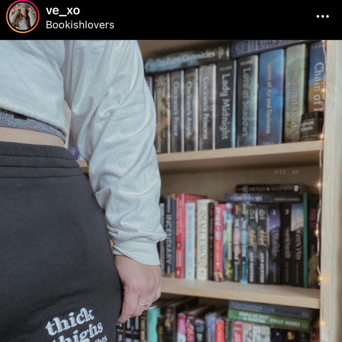 Thick Thighs and Book Vibes Unisex Joggers - Novel Grounds