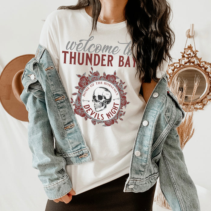 Penelope Douglas - Thunder Bay Devils NIght( Dark Edition)Unisex T-Shirt - Novel Grounds